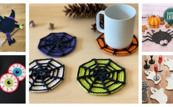 Halloween Coaster Free Crochet Pattern and Paid