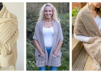 Pocket Shawl Free Crochet Pattern