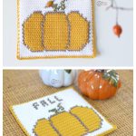 Pumpkin Decor Pot Holder or Coaster Free Crochet Pattern