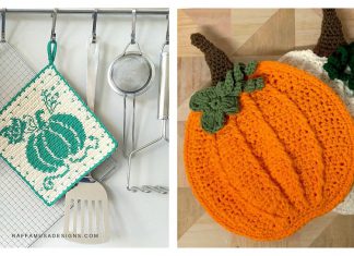 Pumpkin Potholder Crochet Patterns