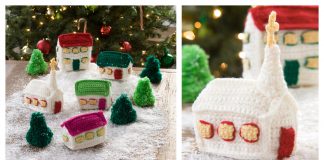 Christmas Village Free Crochet Pattern