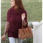Easy Cowl Neck Poncho Free Crochet Pattern
