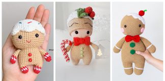 Gingerbread Man Amigurumi Crochet Patterns
