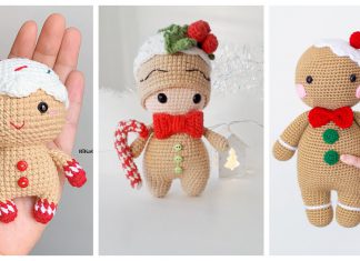 Gingerbread Man Amigurumi Crochet Patterns