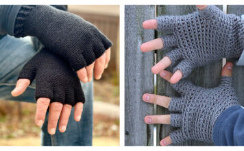 Half Finger Gloves Free Crochet Pattern