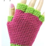 Jersey Mitts Fingerless Gloves Free Crochet Pattern