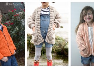 Kids Cardigan Free Crochet Patterns