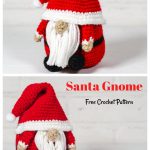 Santa Gnome Free Crochet Pattern