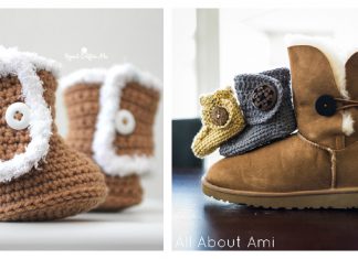 Ugg Style Baby Booties Crochet Patterns