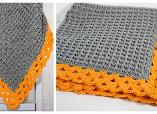 Arcade Waffle Blanket Free Crochet Pattern