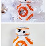 BB-8 Christmas Bauble Free Crochet Pattern