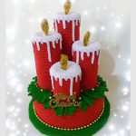 Christmas Candles Centerpiece Crochet Pattern