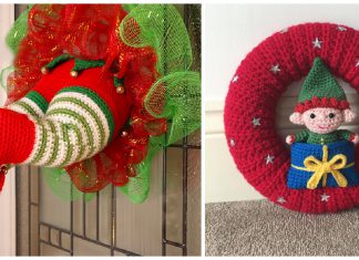 Elf Christmas Wreath Crochet Patterns