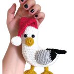 Santa Scraps Christmas Ornament Free Crochet Pattern