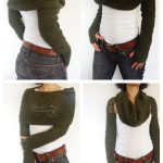 Wrap Around Thumb Holes Shrug Crochet Pattern
