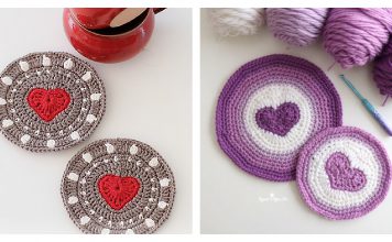 Heart in a Circle Crochet Patterns