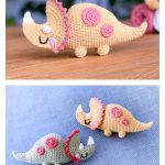 Triceratops Dinosaur Amigurumi Free Crochet Pattern