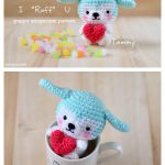Valentine’s Day Puppy Amigurumi Free Crochet Pattern