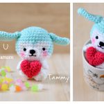 Valentine’s Day Puppy Amigurumi Free Crochet Pattern