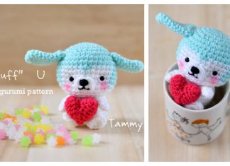 Valentine’s Day Puppy Amigurumi Free Crochet Pattern