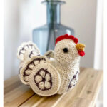 African Flower Hen Amigurumi Crochet Pattern