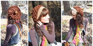 Crocodile Stitch Oak Sprite Hat Free Crochet Pattern