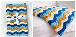 Easy Ripple Blanket Free Crochet Pattern