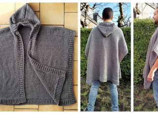 Mo Hooded Ruana Free Crochet Pattern