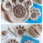 Paw Print Applique Free Crochet Pattern