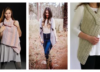 Simple Waterfall Vest Free Crochet Pattern