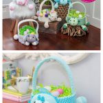 Amazing Easter Basket Crochet Patterns Llama Unicorn Dragon Dinosaur Bunny