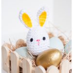 Easter Egg Bunny Rattle Free Crochet Pattern