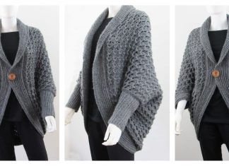 Easy Blanket Cardigan Free Crochet Pattern