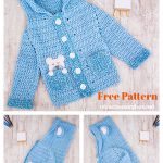 Easy Crochet Teddy Bear Boy Cardigan Free Pattern