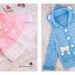 Easy Crochet Teddy Bear Cardigan Free Pattern