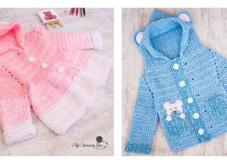 Easy Crochet Teddy Bear Cardigan Free Pattern