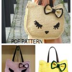 Kitty Cat Tote Bag Crochet Pattern