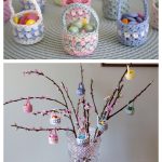 Mini Easter Basket Crochet Pattern