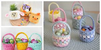 Mini Easter Basket Crochet Patterns