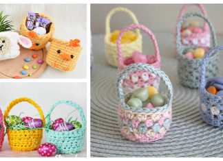 Mini Easter Basket Crochet Patterns
