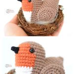 Red Robin Amigurumi Free Crochet Pattern