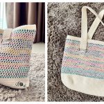 Cotton Candy Tote Bag Free Crochet Pattern