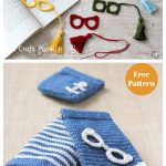 Eyeglasses Applique Free Crochet Pattern
