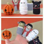 Halloween Finger Puppets Free Crochet Pattern