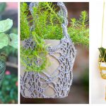 Hanging Pot Holder Free Crochet Pattern