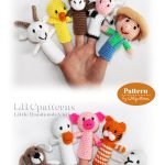 Old Macdonald Farm Animals Finger Puppet Crochet Pattern
