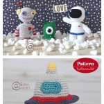Outer Space Amigurumi Collection Astronaut Robot Alien UFO Rocket Crochet Pattern