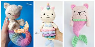 Purrmaid Mermaid Cat Amigurumi Crochet Patterns