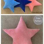 Star Pillow Free Crochet Pattern
