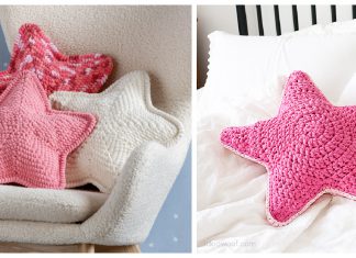 Star Pillow Free Crochet Pattern